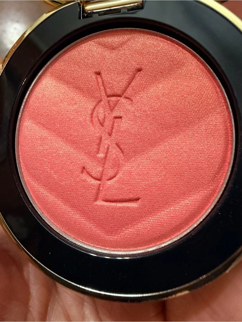 Yves Saint Laurent Make Me Blush in shade 93  Restless Rose - peachy pink satin